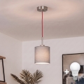 Brilagi - LED-laelamp juhtmel NUBILA 1xE27/60W/230V läbimõõt 14 cm punane/helehall