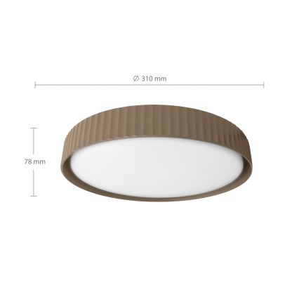 Brilagi - LED laelamp LUCIA LED/24W/230V läbimõõt 31 cm pruun