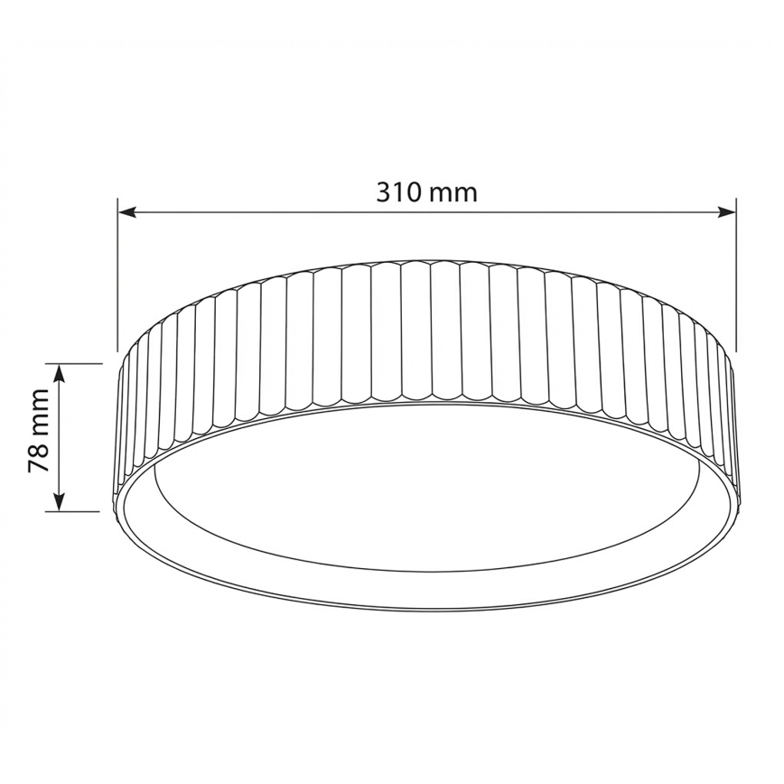 Brilagi - LED laelamp LUCIA LED/24W/230V läbimõõt 31 cm pruun