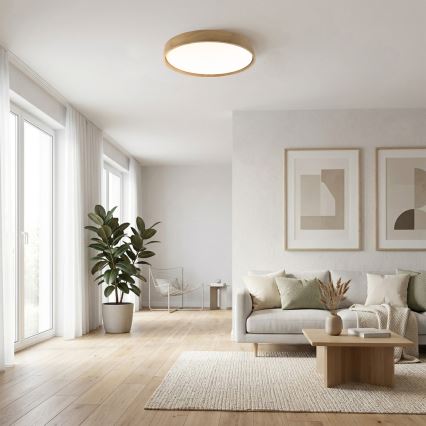 Brilagi - LED laelamp MANAROLA PLAIN LED/36W/230V 3000K läbimõõt 48 cm tamm