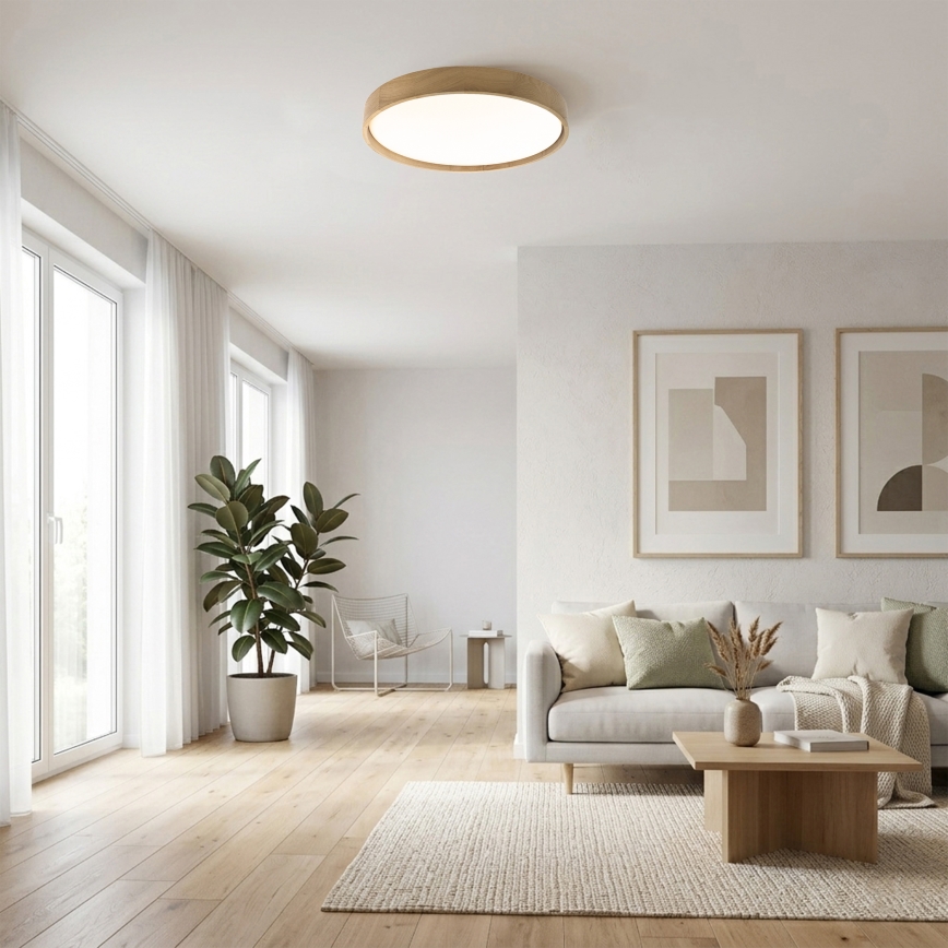 Brilagi - LED laelamp MANAROLA PLAIN LED/36W/230V 3000K läbimõõt 48 cm tamm