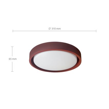 Brilagi - LED laelamp MATTEO LED/24W/230V, läbimõõt 31 cm, punane