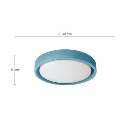 Brilagi - LED laelamp MATTEO LED/24W/230V läbimõõt 31 cm türkiissinine