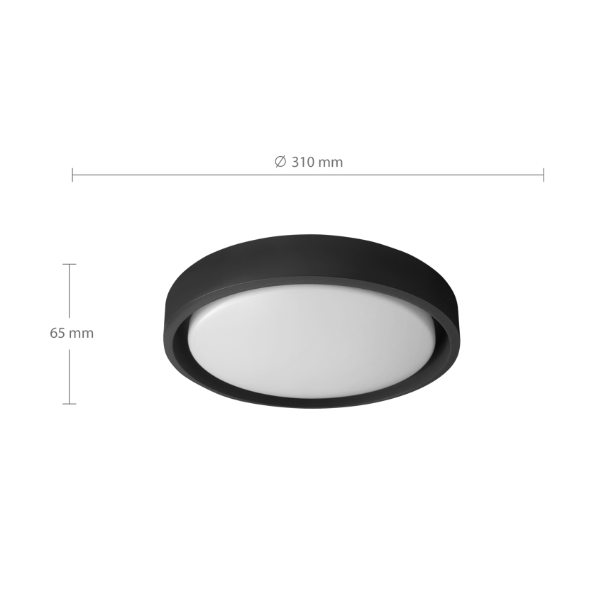 Brilagi - LED laelamp MATTEO LED/24W/230V Ø 31 cm must
