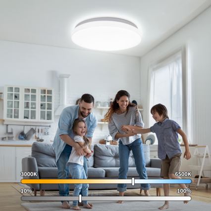 Brilagi - LED laelamp MILKY WAY LED/24W/230V 3000/4000/6500K läbimõõt 38 cm