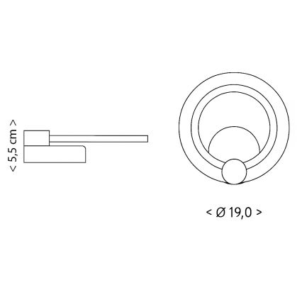 Brilagi - LED laelamp MODERN MINI LED/16W/230V 3000/4000/6000K