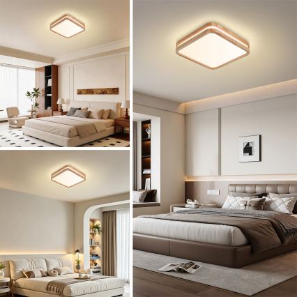 BRILAGI - LED laevalgusti MOLINA SQUARE LED/32W/230V 3000/4000/6000K tamm 30x30 cm