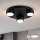 Brilagi - LED laelamp MONO 3xGX53/12W/230V, läbimõõt 30 cm, must