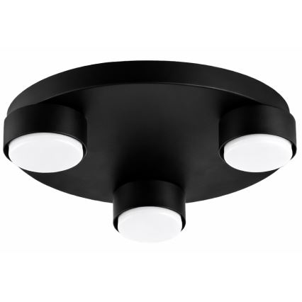 Brilagi - LED laelamp MONO 3xGX53/12W/230V, läbimõõt 30 cm, must