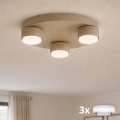Brilagi - LED laelamp MONO 3xGX53/13W/230V läbimõõt 30 cm beež