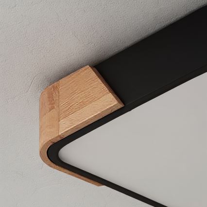 Brilagi - LED-laelamp PILANA LED/24W/230V tamm/must 32x32 cm