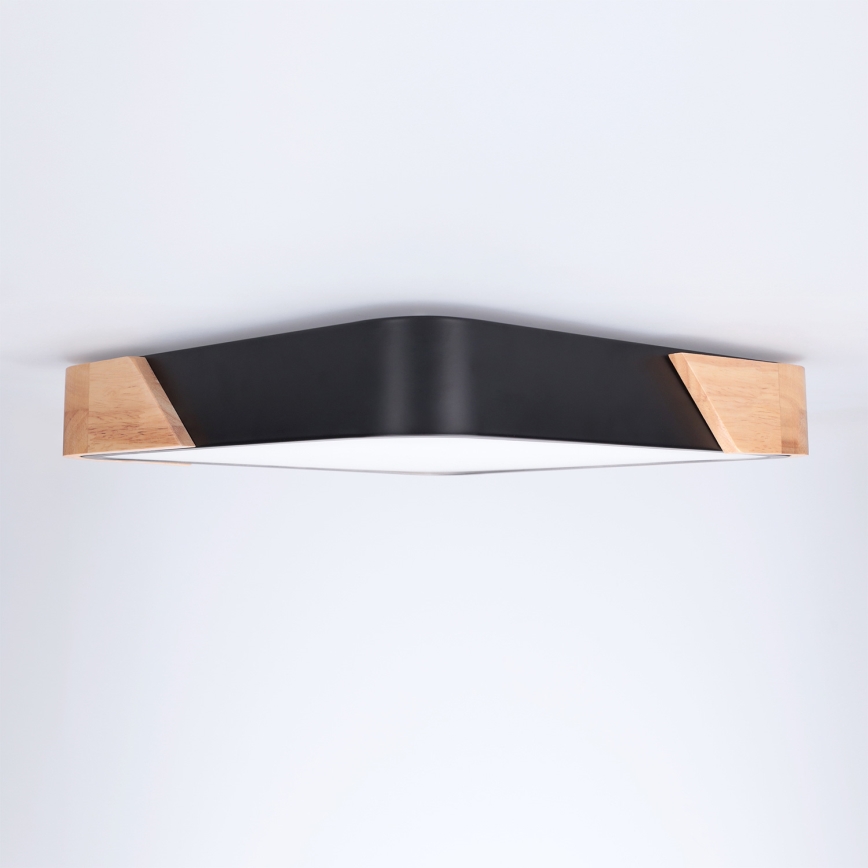 Brilagi - LED-laelamp PILANA LED/24W/230V tamm/must 32x32 cm