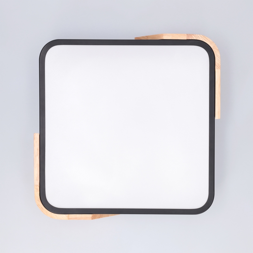 Brilagi - LED-laelamp PILANA LED/24W/230V tamm/must 32x32 cm