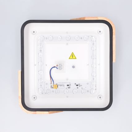 Brilagi - LED-laelamp PILANA LED/24W/230V tamm/must 32x32 cm