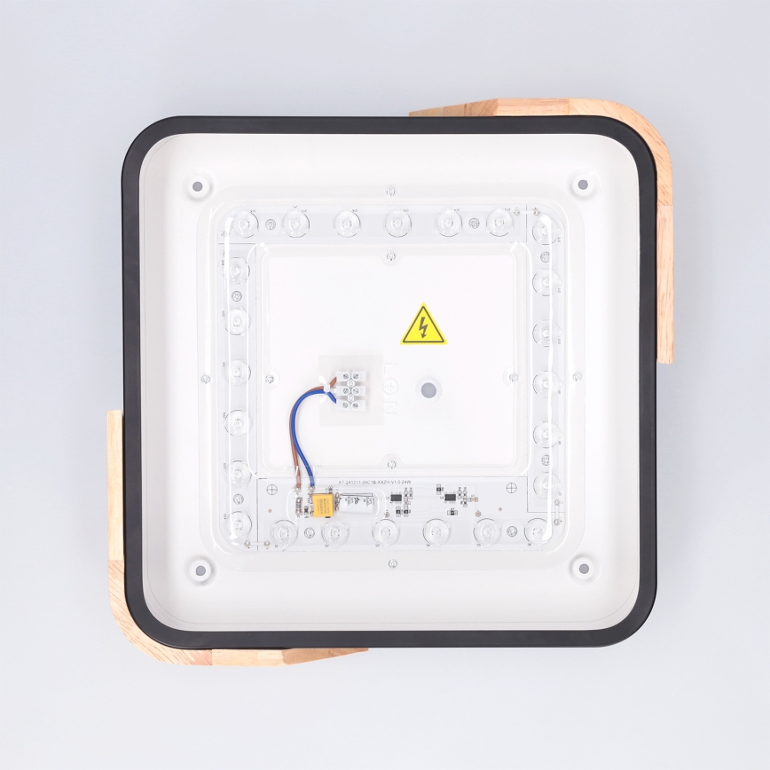 Brilagi - LED-laelamp PILANA LED/24W/230V tamm/must 32x32 cm