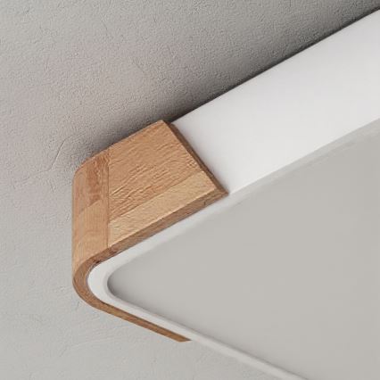 Brilagi - LED laelamp PILANA LED/24W/230V tamm/valge 32x32 cm