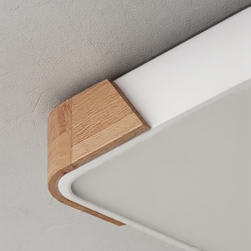 Brilagi - LED laelamp PILANA LED/24W/230V tamm/valge 32x32 cm