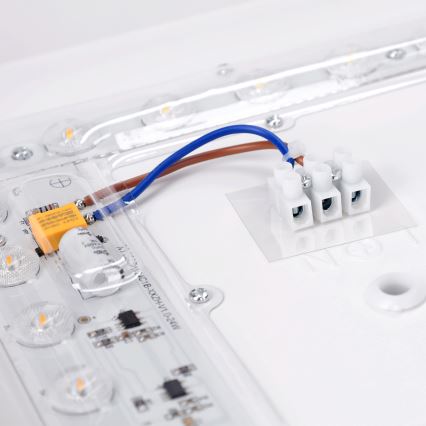 Brilagi - LED laelamp PILANA LED/24W/230V tamm/valge 32x32 cm