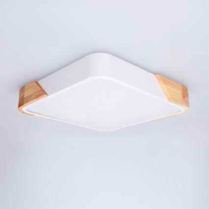 Brilagi - LED laelamp PILANA LED/24W/230V tamm/valge 32x32 cm