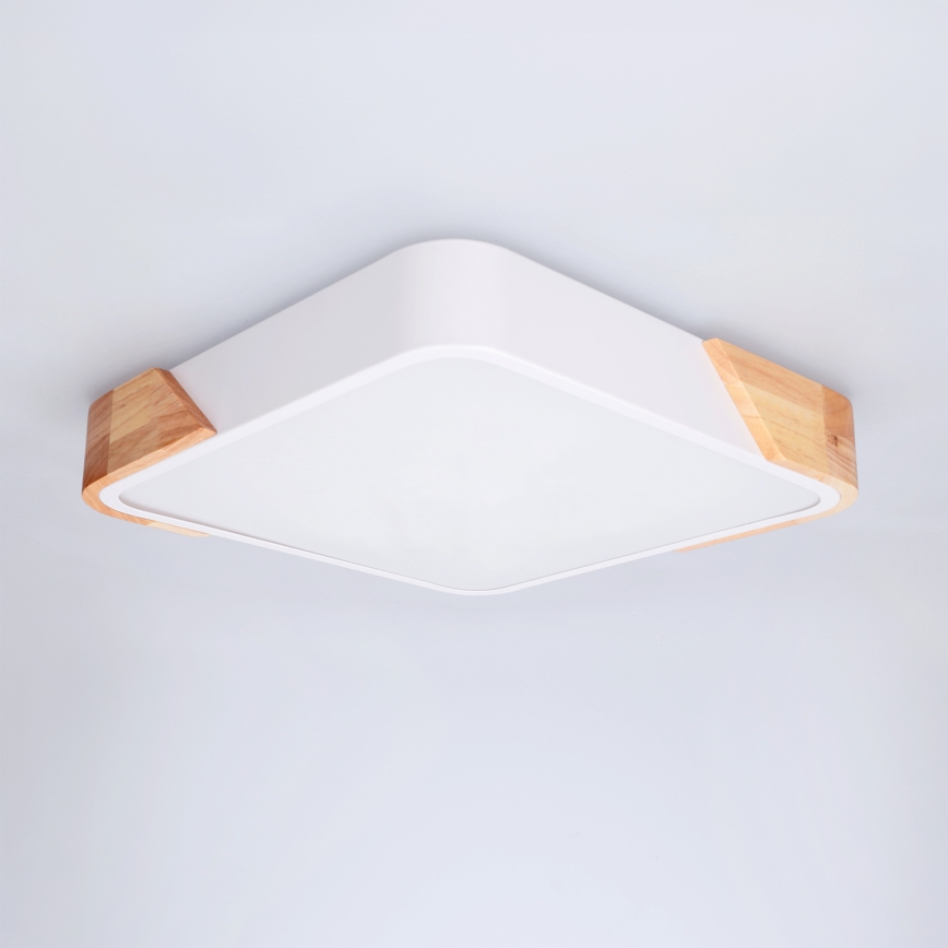 Brilagi - LED laelamp PILANA LED/24W/230V tamm/valge 32x32 cm