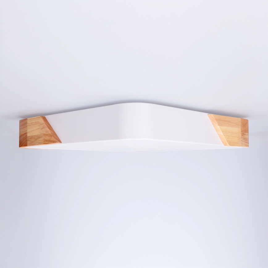 Brilagi - LED laelamp PILANA LED/24W/230V tamm/valge 32x32 cm