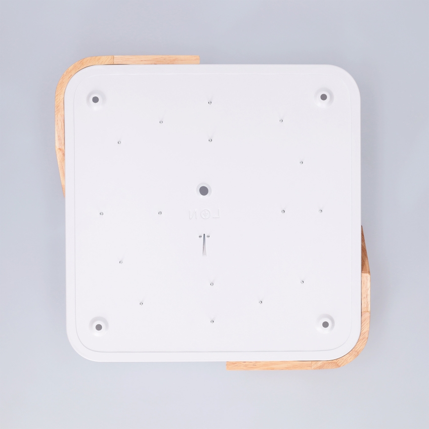 Brilagi - LED laelamp PILANA LED/24W/230V tamm/valge 32x32 cm