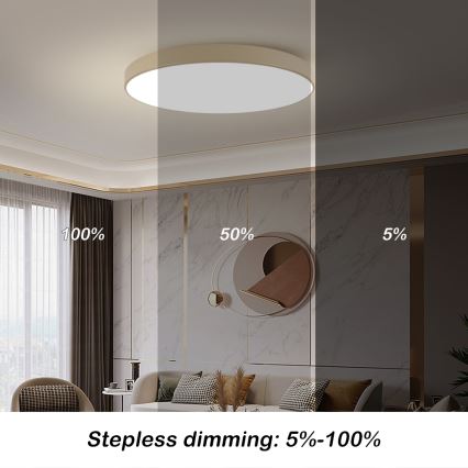 Brilagi - LED laevalgusti POOL LED/128W/230V 3000/4000/6000K Ø 100 cm beež