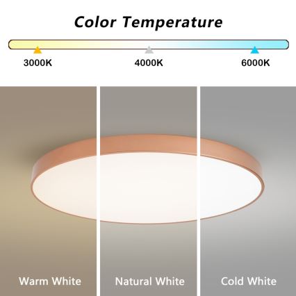 BRILAGI - LED-laelamp POOL LED/128W/230V 3000/4000/6000K läbimõõt 100 cm vaskne