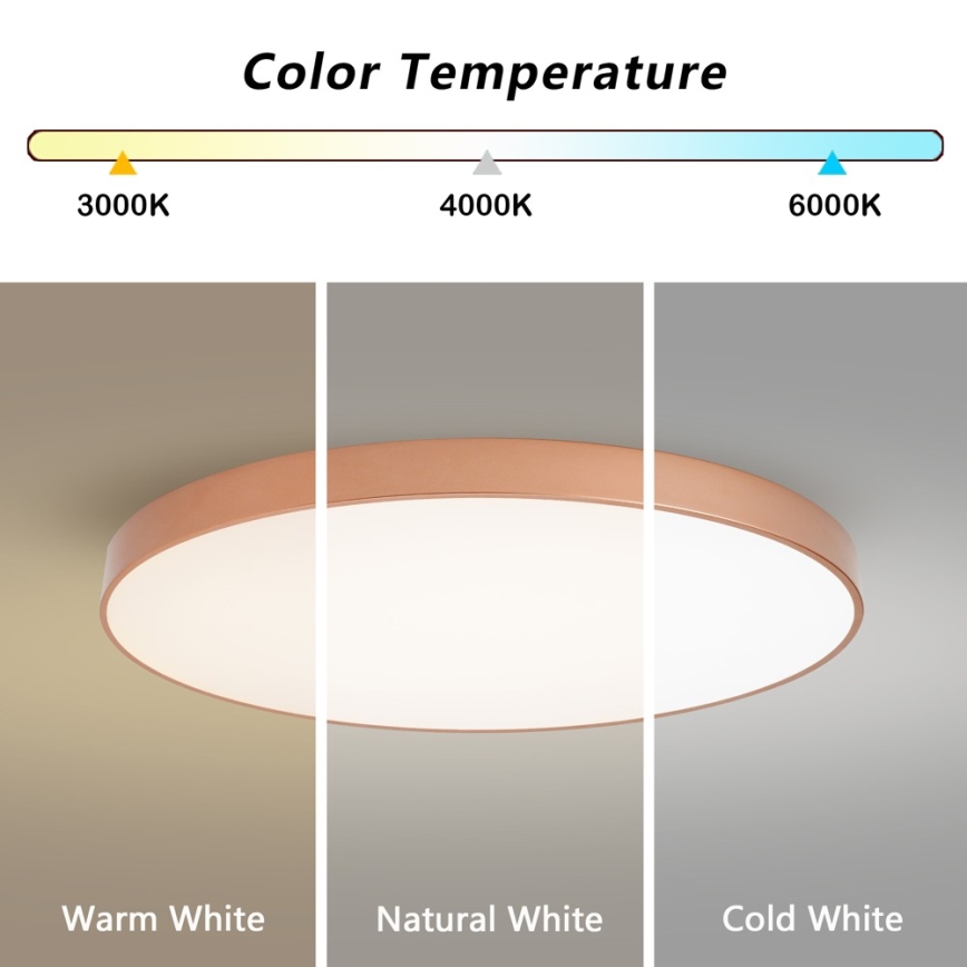 BRILAGI - LED-laelamp POOL LED/128W/230V 3000/4000/6000K läbimõõt 100 cm vaskne