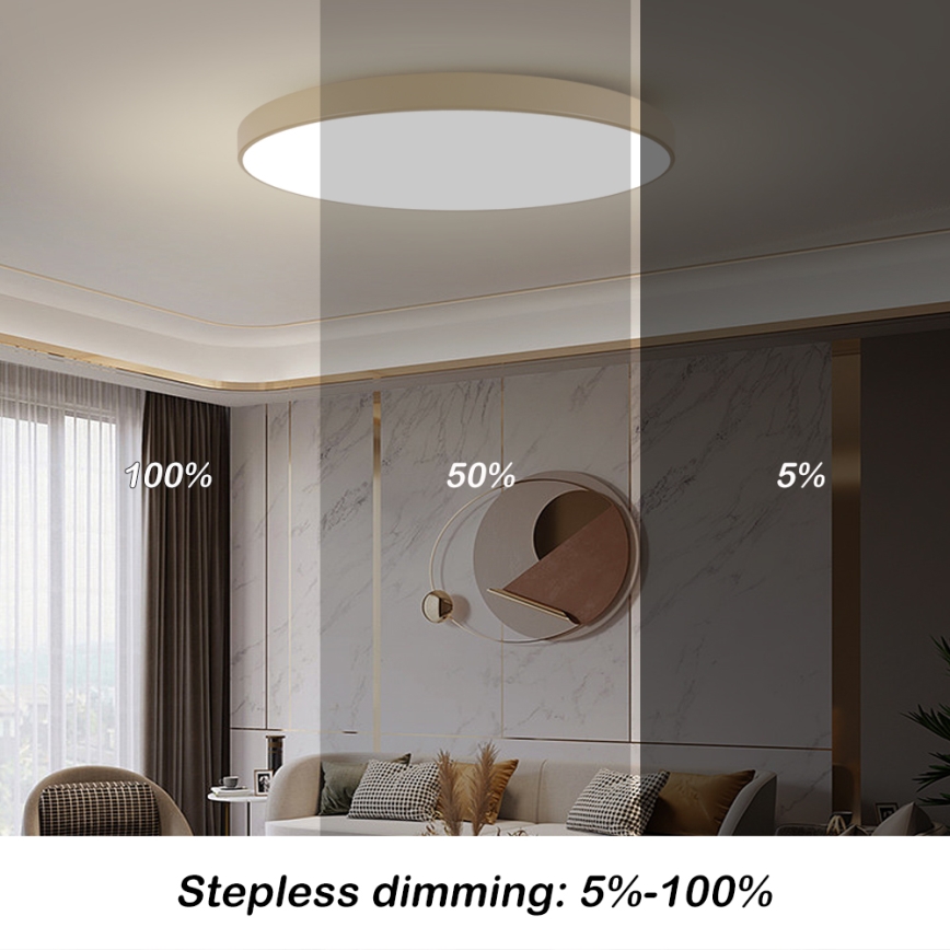 Brilagi - LED laelamp POOL LED/180W/230V 3000/4000/6000K läbimõõt 120 cm beež