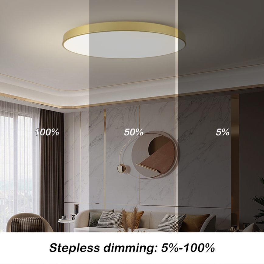 Brilagi - LED laelamp POOL LED/180 W/230 V 3000/4000/6000K Ø 120 cm kuldne