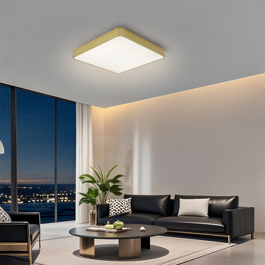 Brilagi - LED laelamp POOL LED/36W/230V 3000/4000/6000K 40x40 cm kuldne