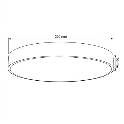 Brilagi - LED-laelamp POOL LED/36W/230V 3000/4000/6000K läbimõõt 30 cm beež
