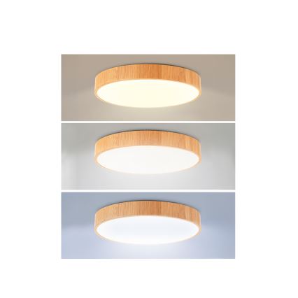 Brilagi - LED laelamp POOL LED/36W/230V 3000/4000/6000K läbimõõt 30 cm puitdekor