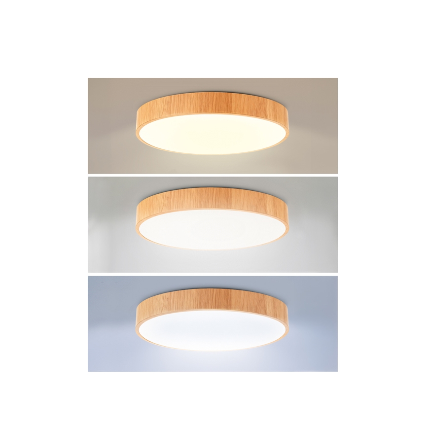 Brilagi - LED laelamp POOL LED/36W/230V 3000/4000/6000K läbimõõt 30 cm puitdekor
