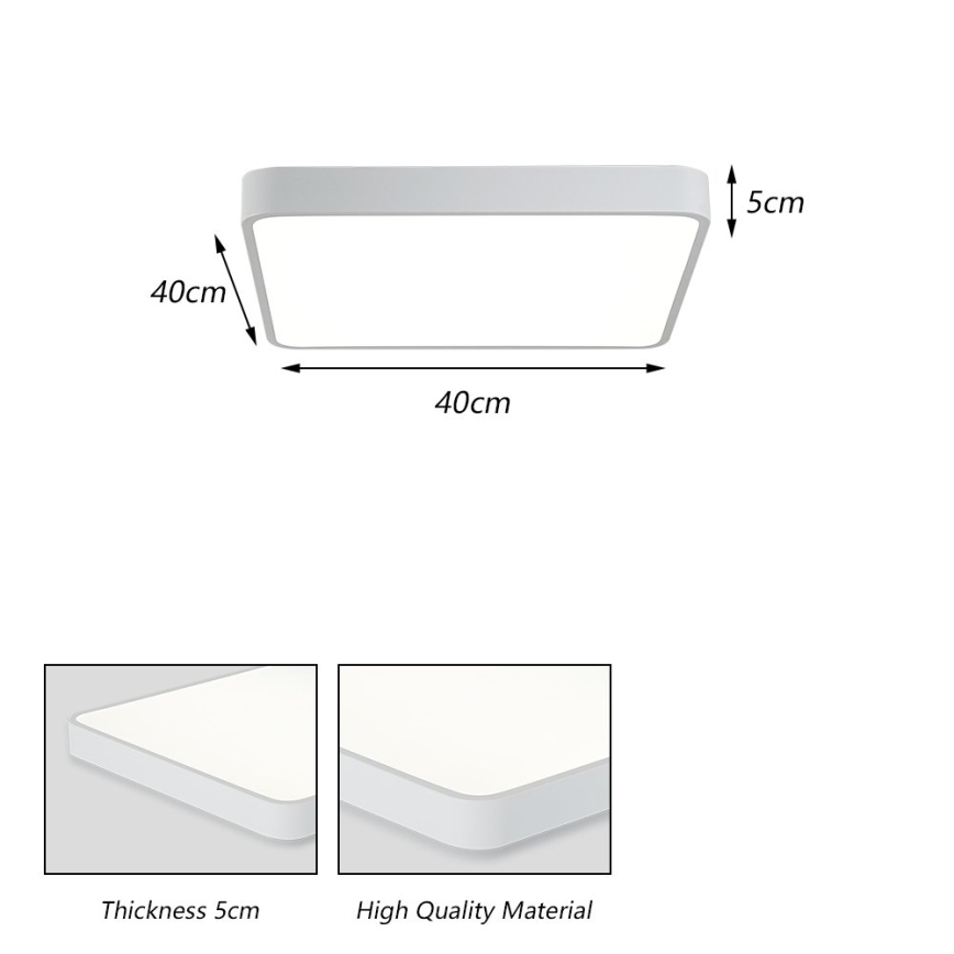 Brilagi - LED laevalgusti POOL LED/36W/230V 3000/4500/6000K 40x40 cm valge