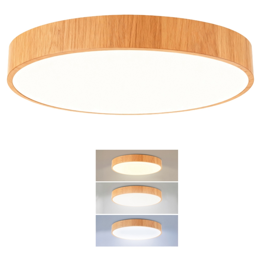 Brilagi - LED laelamp POOL LED/48W/230V 3000/4000/6000K läbimõõt 40 cm puidutooni viimistlus