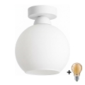 BRILAGI - LED laelamp RETRO GLASS 1xE27/60W/230V, läbimõõt 15 cm, valge