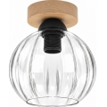 BRILAGI - LED laelamp RETRO GLASS 1xE27/60W/230V läbimõõt 18 cm tamm/läbipaistev