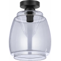 BRILAGI - LED laelamp RETRO GLASS 1xE27/60W/230V läbimõõt 26 cm must/suitsuhall