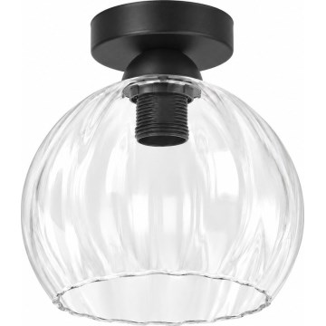 BRILAGI - LED laelamp RETRO GLASS 1xE27/60W/230V Ø 25 cm must/läbipaistev