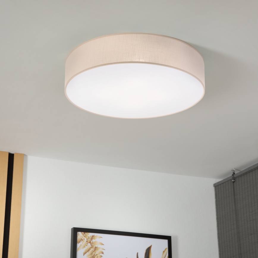 Brilagi - LED laelamp SIRIJA 4xE27/15W/230V läbimõõt 60 cm beež