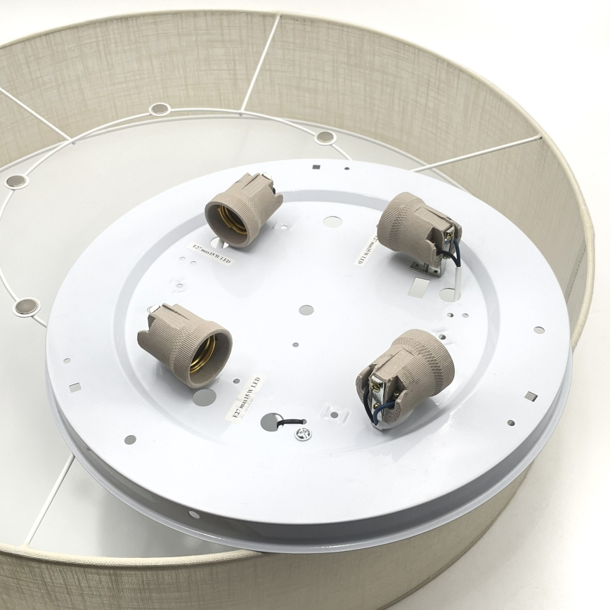 Brilagi - LED laelamp SIRIJA 4xE27/60W/230V läbimõõt 60 cm kreemjas