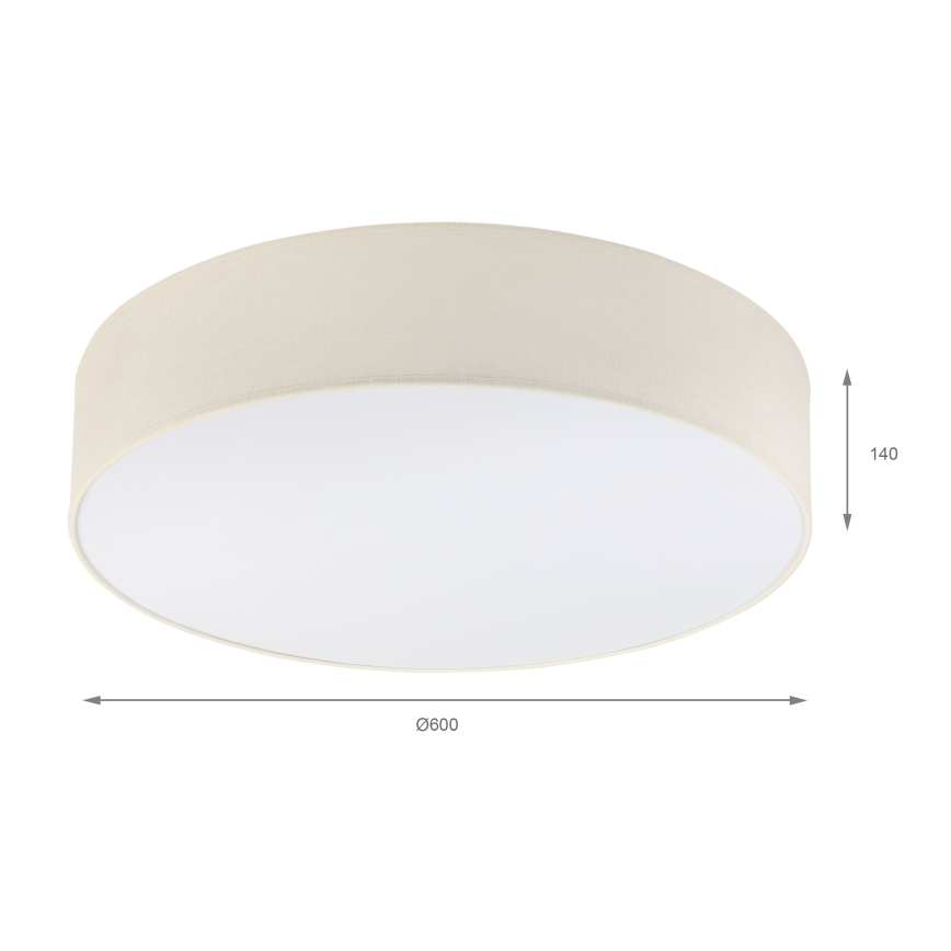 Brilagi - LED laelamp SIRIJA 4xE27/60W/230V läbimõõt 60 cm kreemjas