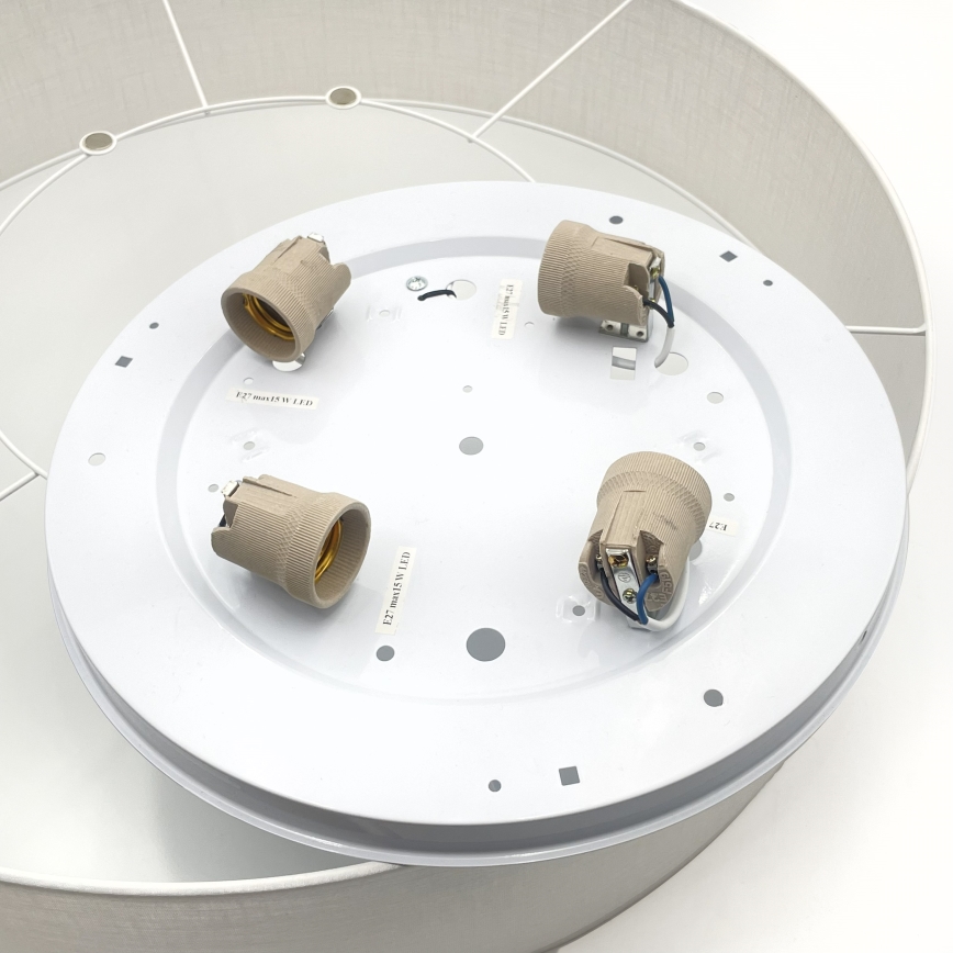 Brilagi - LED-laelamp SIRIJA 4×E27/60W/230V Ø 60 cm valge