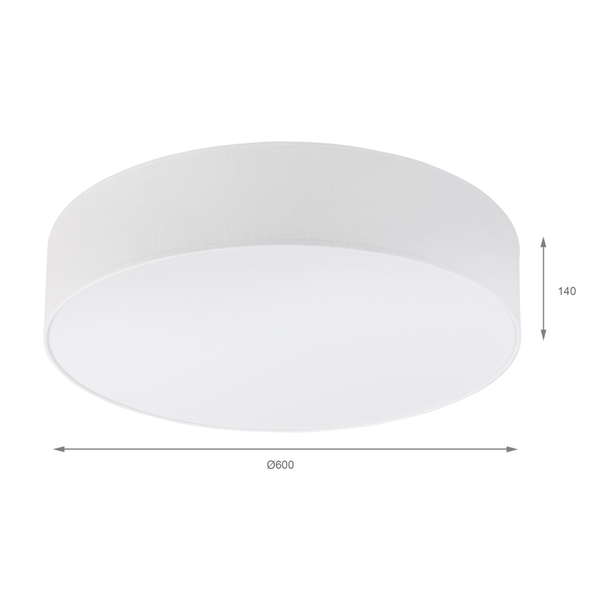 Brilagi - LED-laelamp SIRIJA 4×E27/60W/230V Ø 60 cm valge