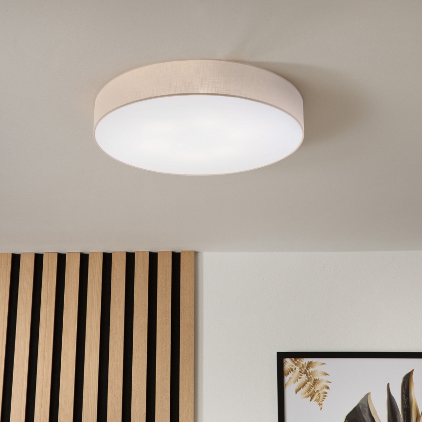Brilagi - LED laelamp SIRIJA 6xE27/15W/230V, läbimõõt 80 cm, beež