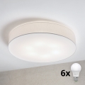 Brilagi - LED laelamp SIRIJA 6xE27/15W/230V Ø 80 cm valge