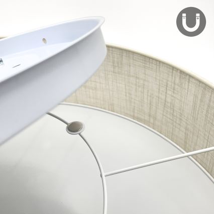 Brilagi - LED laelamp SIRIJA 6xE27/60W/230V, läbimõõt 80 cm, kreemjas