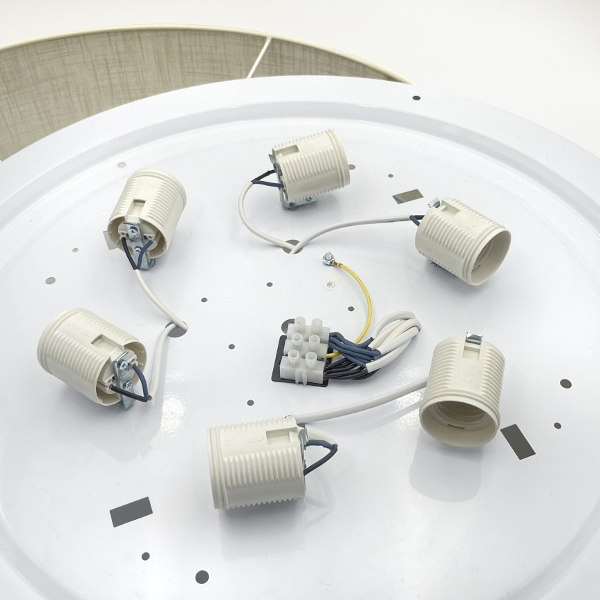 Brilagi - LED laelamp SIRIJA 6xE27/60W/230V, läbimõõt 80 cm, kreemjas